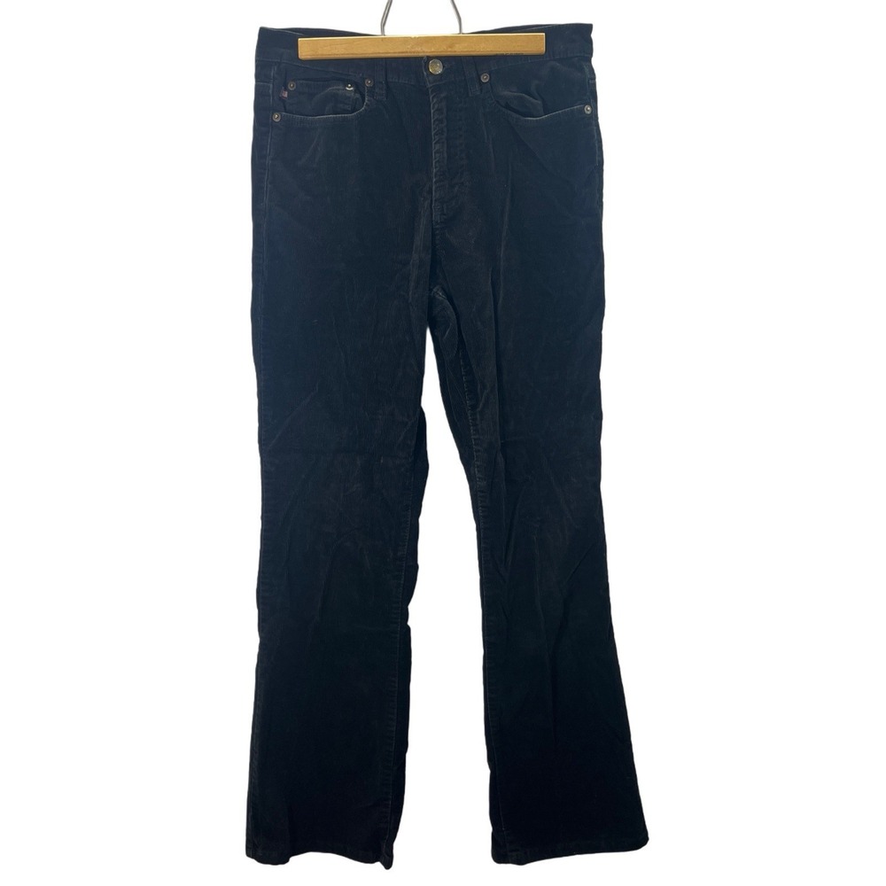 Vintage Polo Jeans Co Corduroy Pants Black Straight Y2K Womens 6